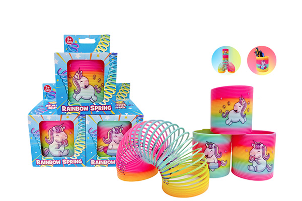 MAGIC RAINBOW SPRING (Unicorno) Multicolorata 9x9cm – In Box Singolo…x180